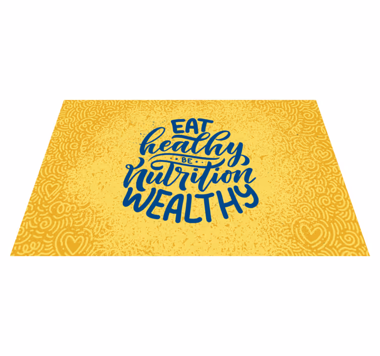 Healthy nutrition wealth in citati za pogrinjek - TenStickers