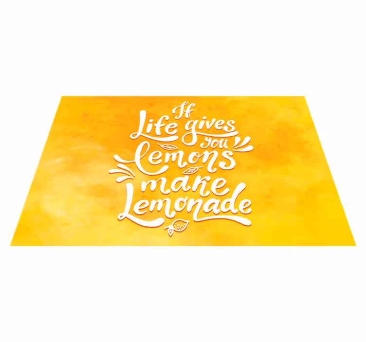če vam v živo dajo limone, naredite pogrinjek z limonado - TenStickers