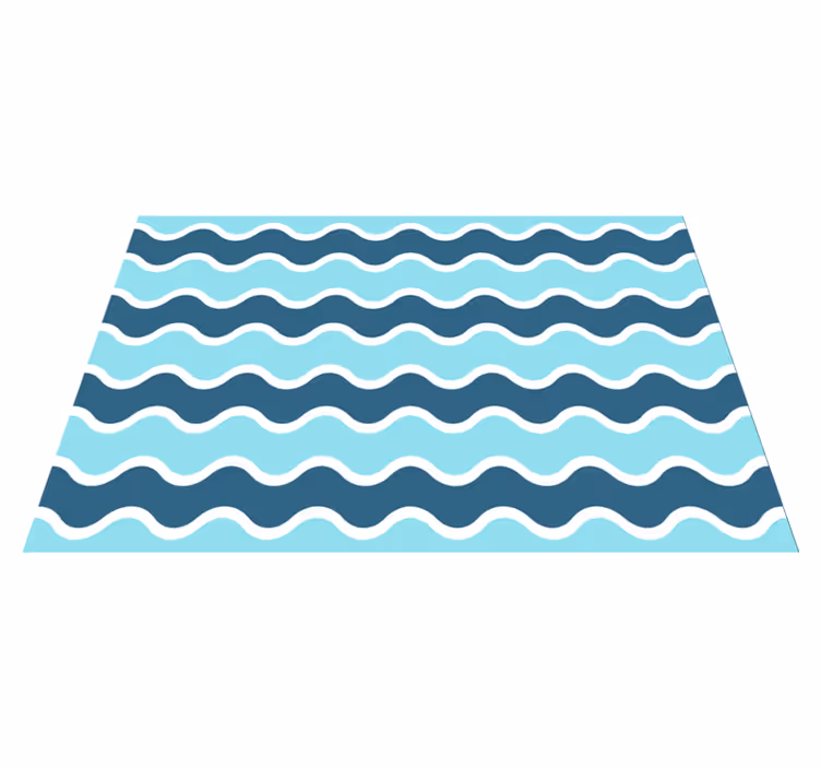 Wavy line pattern moderno podstavki - TenStickers