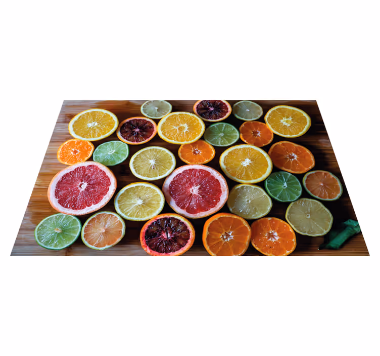 Citrus fruit arrangement izvirna jedilna podloga - TenStickers