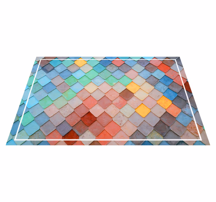 Colorful tile pattern teksturna pogrinjek - TenStickers