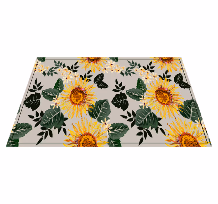 Sunny floral arrangement izvirna jedilna podloga - TenStickers
