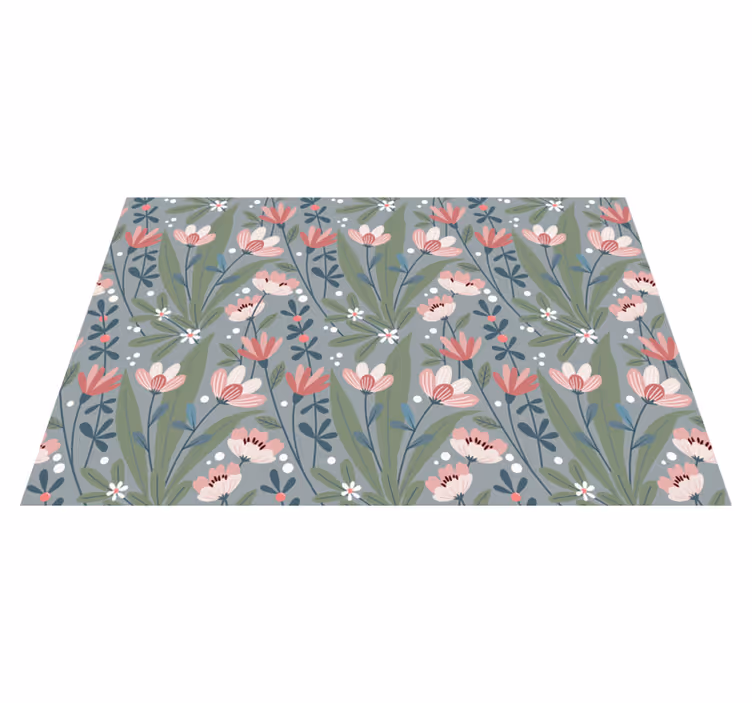 Floral pattern table izvirna jedilna podloga - TenStickers