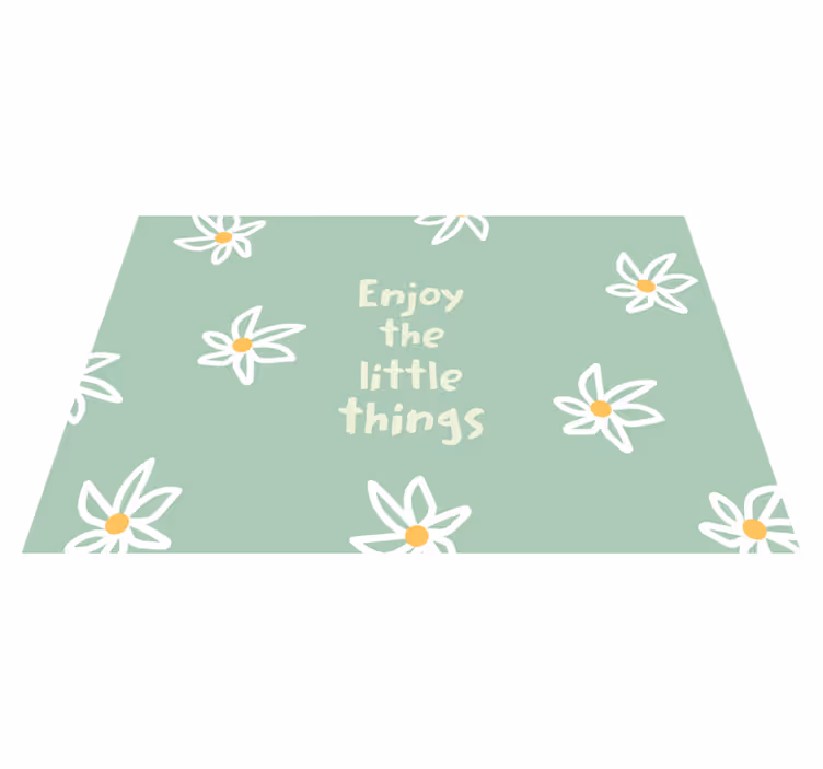 Daisy floral setting izvirna jedilna podloga - TenStickers