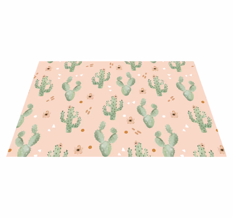 Cactus pattern art izvirna jedilna podloga - TenStickers
