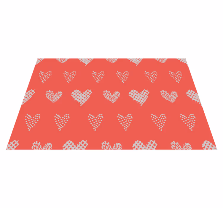 Heart pattern texture teksturna pogrinjek - TenStickers