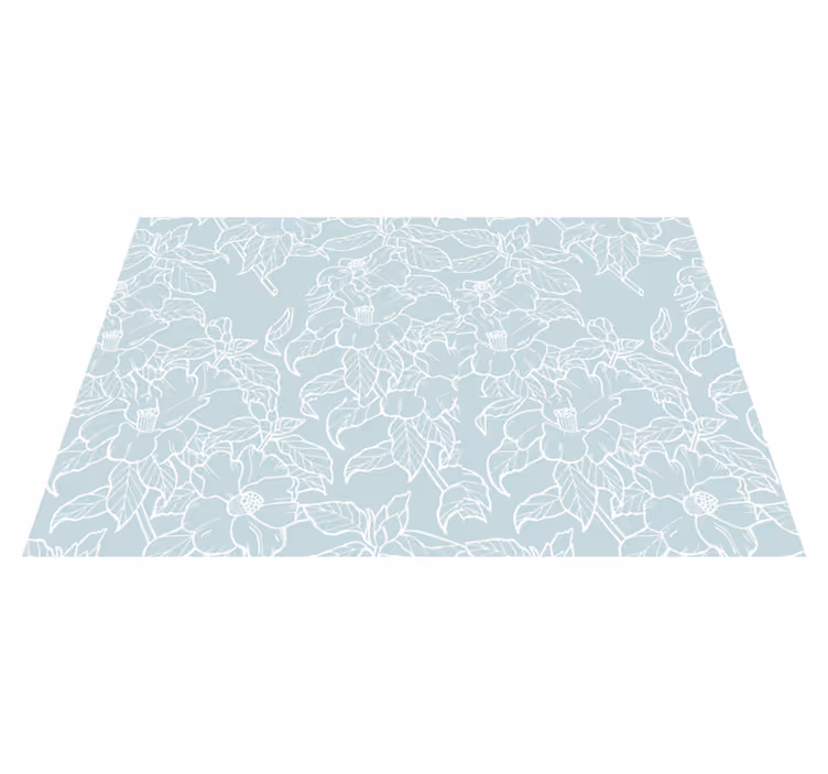 Floral print layer teksturiran pogrinjek - TenStickers