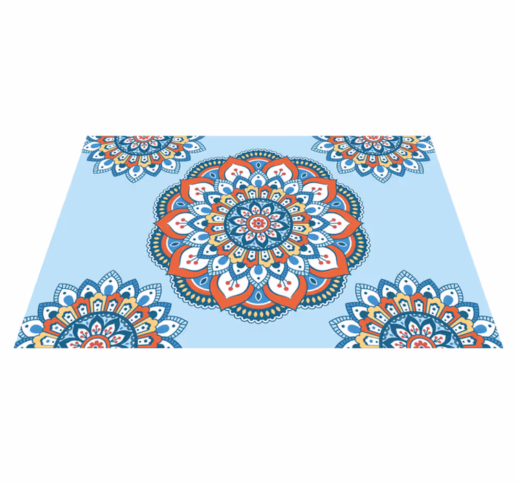 Vibrant mandala motif izvirna jedilna podloga - TenStickers