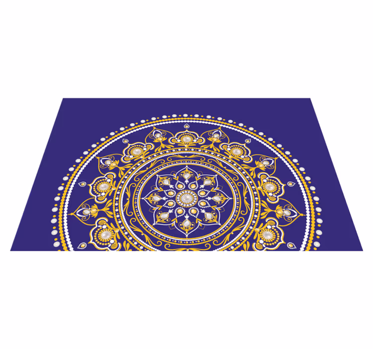 Intricate golden mandala izvirna jedilna podloga - TenStickers