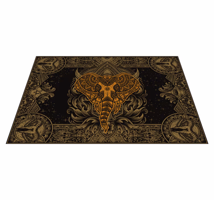 Intricate elephant motif izvirna jedilna podloga - TenStickers