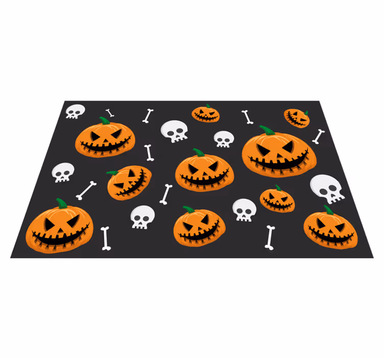 Halloween pumpkin pattern pogrinjek - TenStickers