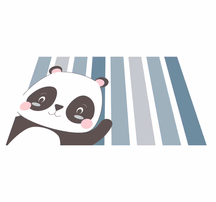 Srečni panda otroci pogrinjki - TenStickers