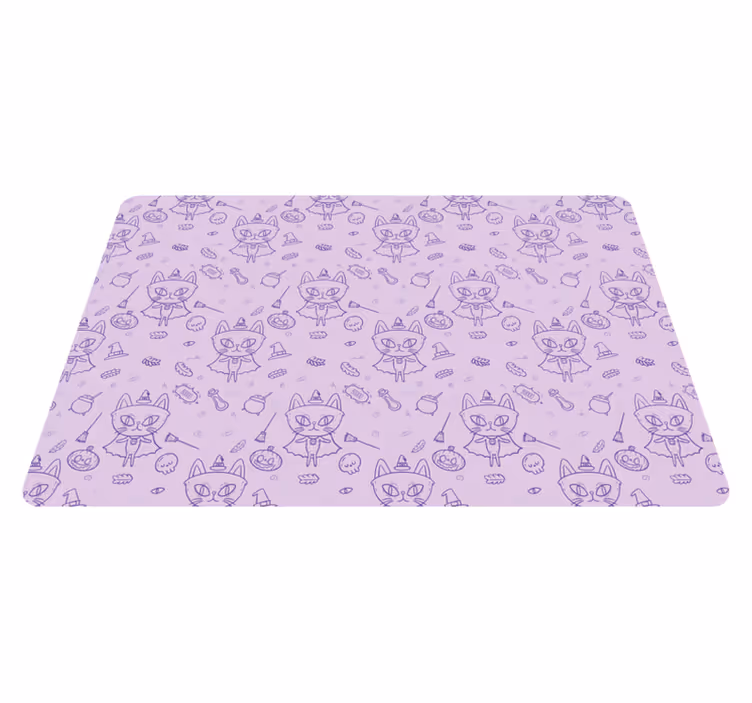 Whimsical cat motif otroški pogrinjek za mizo - TenStickers