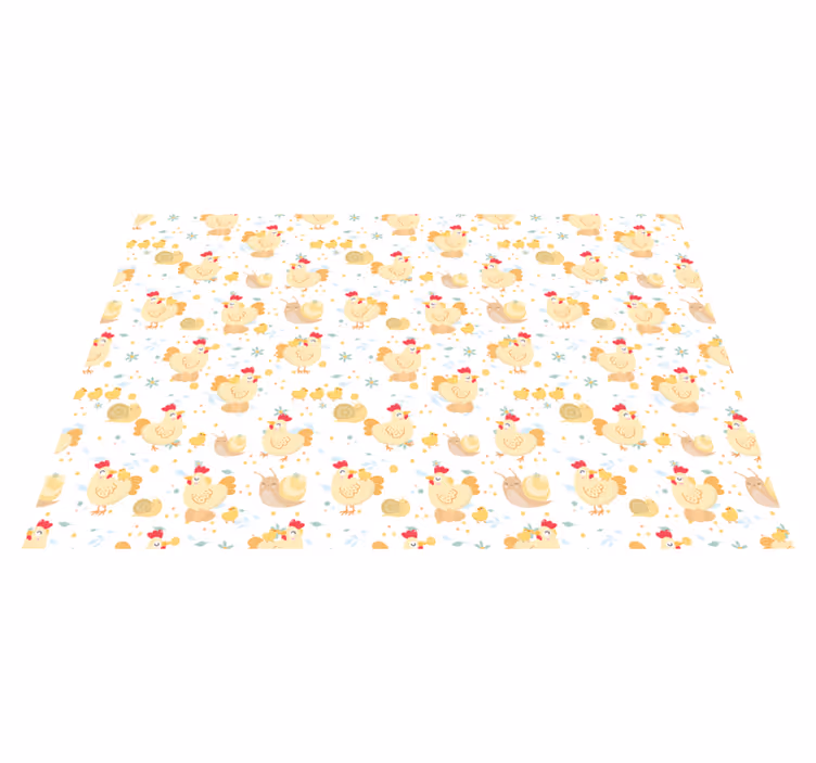Cute chicken pattern otroški pogrinjek za mizo - TenStickers