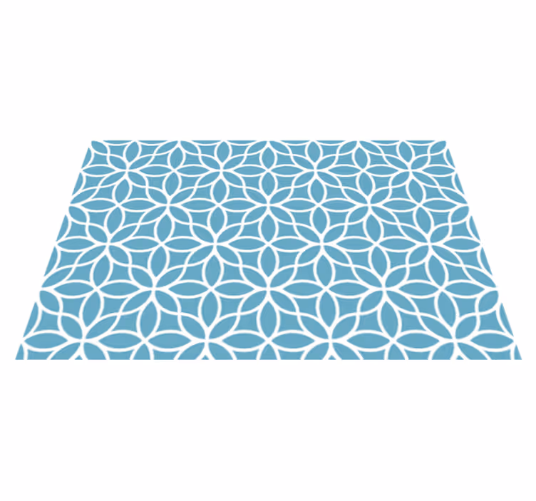 Geometric floral motif teksturni pogrinjek - TenStickers