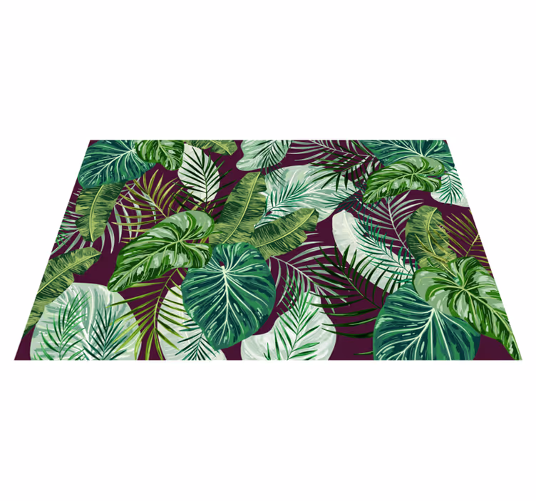 Tropical leaf arrangement teksturni pogrinjek - TenStickers
