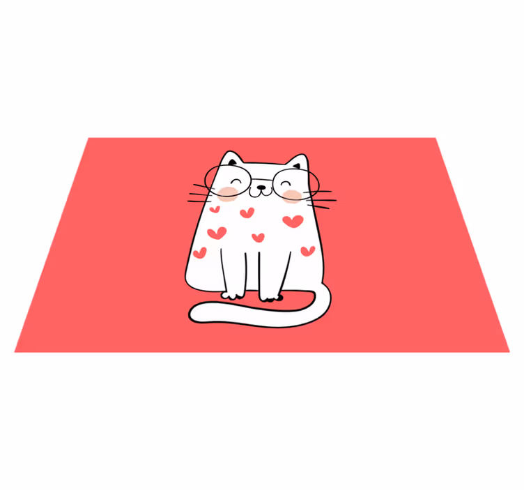 Adorable cat character otroški pogrinjek za mizo - TenStickers