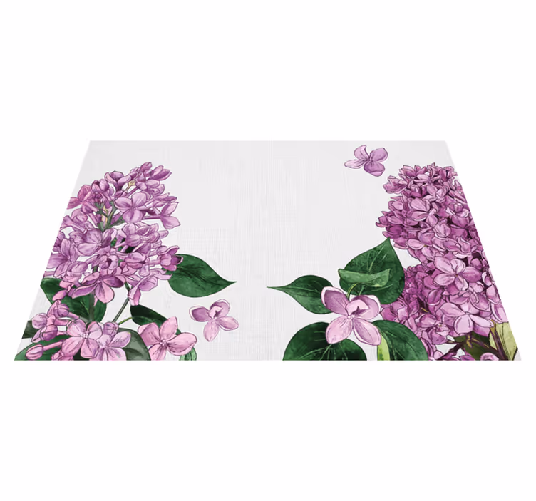 Lilac floral pattern izvirna jedilna podloga - TenStickers