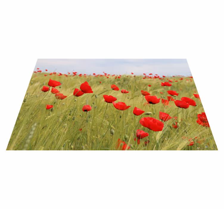 Poppy field placemats izvirna jedilna podloga - TenStickers
