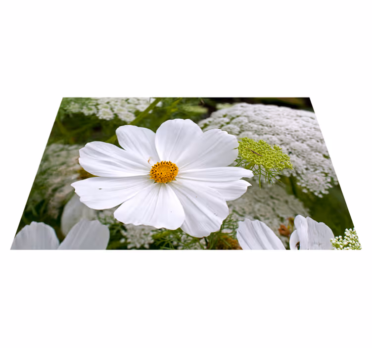 Elegant white blossom izvirna jedilna podloga - TenStickers