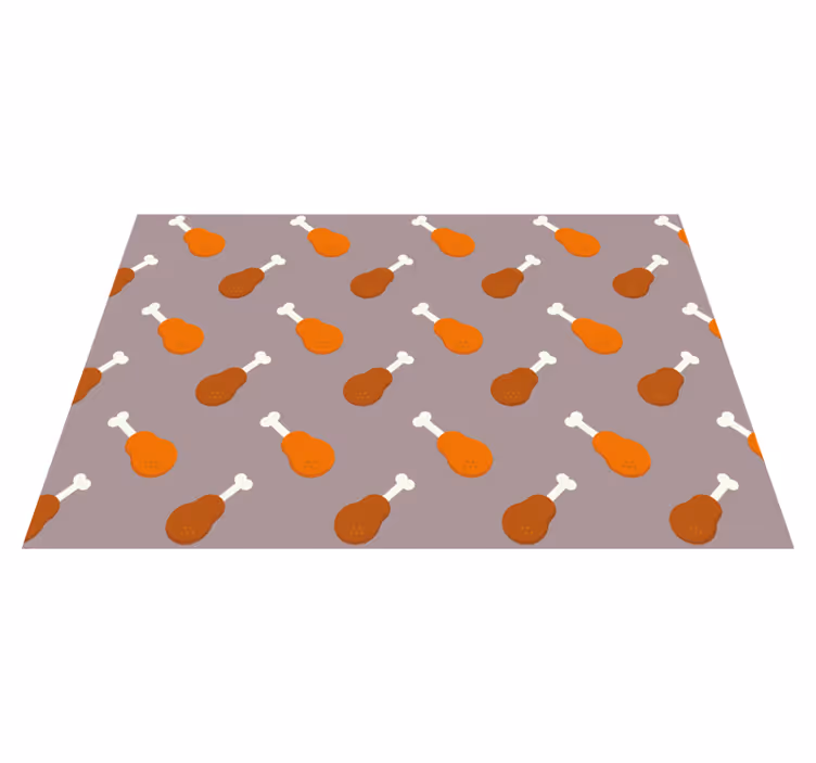 Chicken leg pattern izvirna jedilna podloga - TenStickers