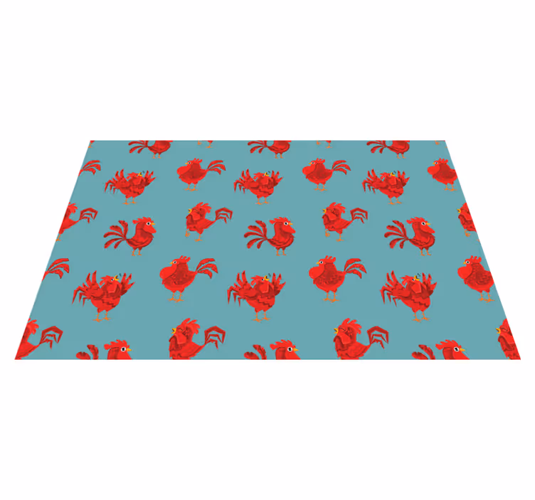 Charming rooster pattern izvirna jedilna podloga - TenStickers