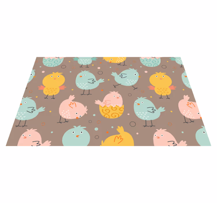 Vibrant avian motifs otroški pogrinjek za mizo - TenStickers