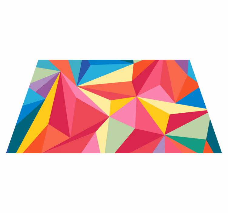 Geometric color composition izvirna jedilna podloga - TenStickers