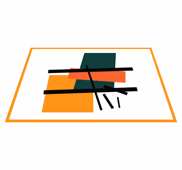 Abstract geometric blocks moderna miza - TenStickers