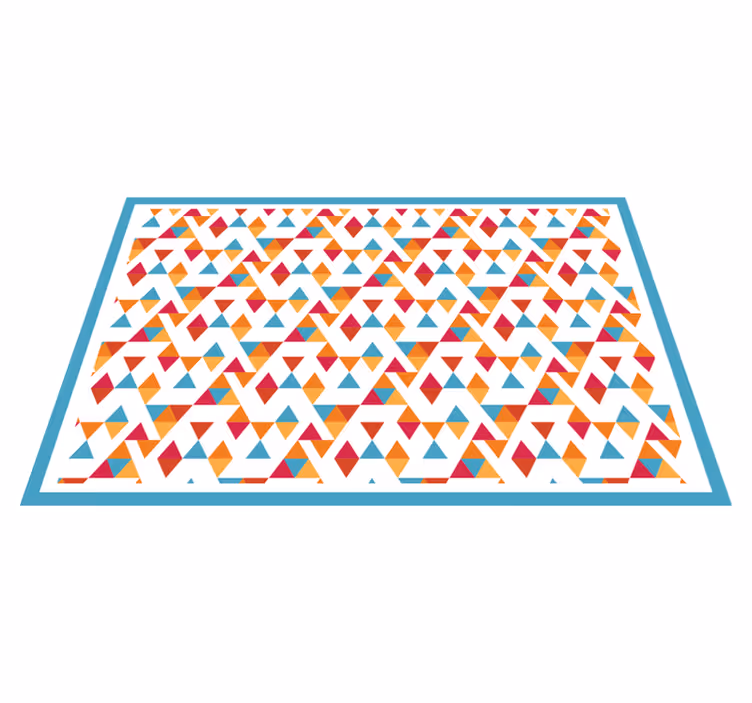 Vibrant geometric arrangement izvirna jedilna podloga - TenStickers