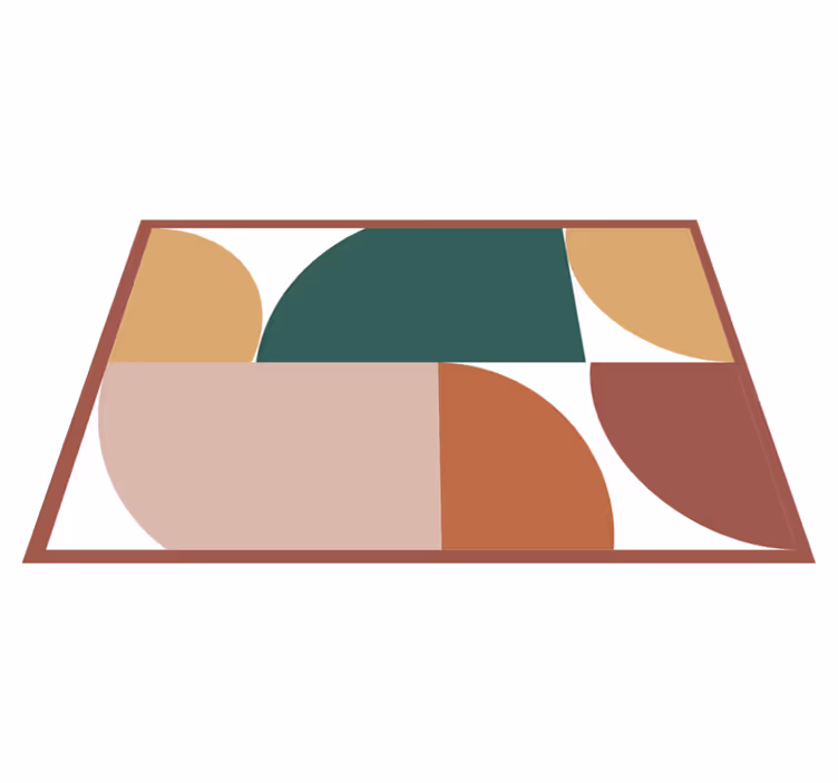 Geometric color segments moderna miza - TenStickers
