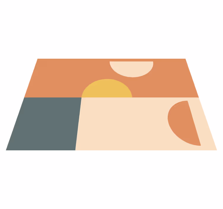 Barvite geometrijske oblike za moderno mizo - TenStickers