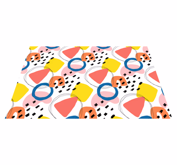 Lively geometric elements sodobna miza - TenStickers