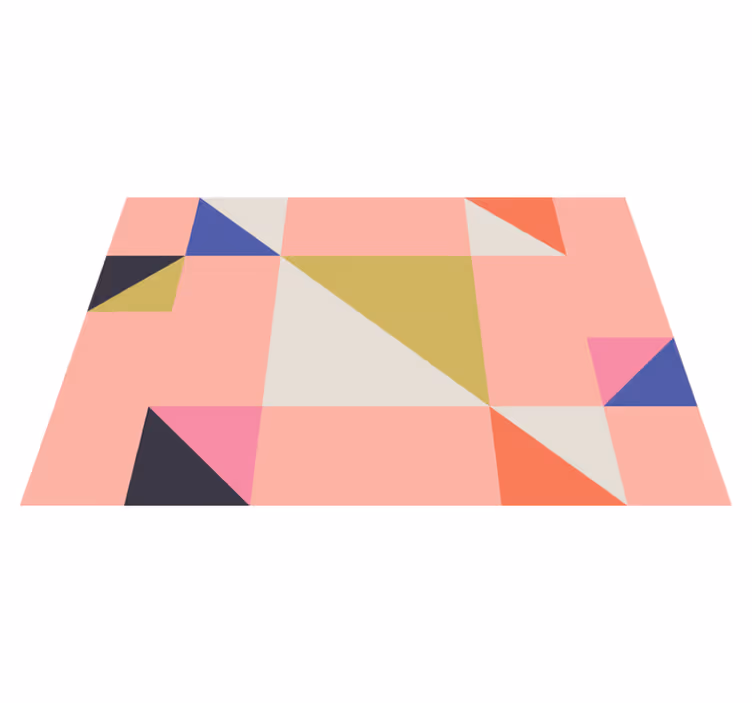 Geometric color sections moderni prtički - TenStickers