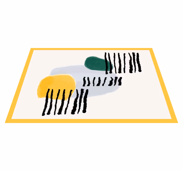 Živahne geometrijske oblike za moderno mizo - TenStickers