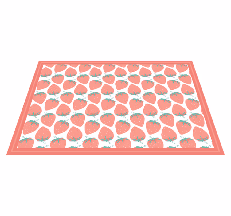 Strawberry pattern izvirna jedilna podloga - TenStickers