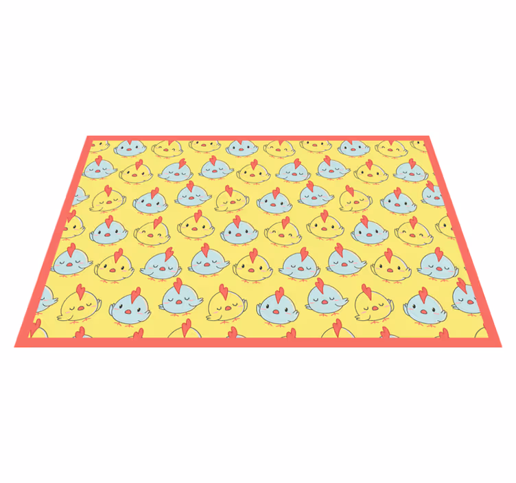 Cute chick pattern otroški pogrinjek za mizo - TenStickers