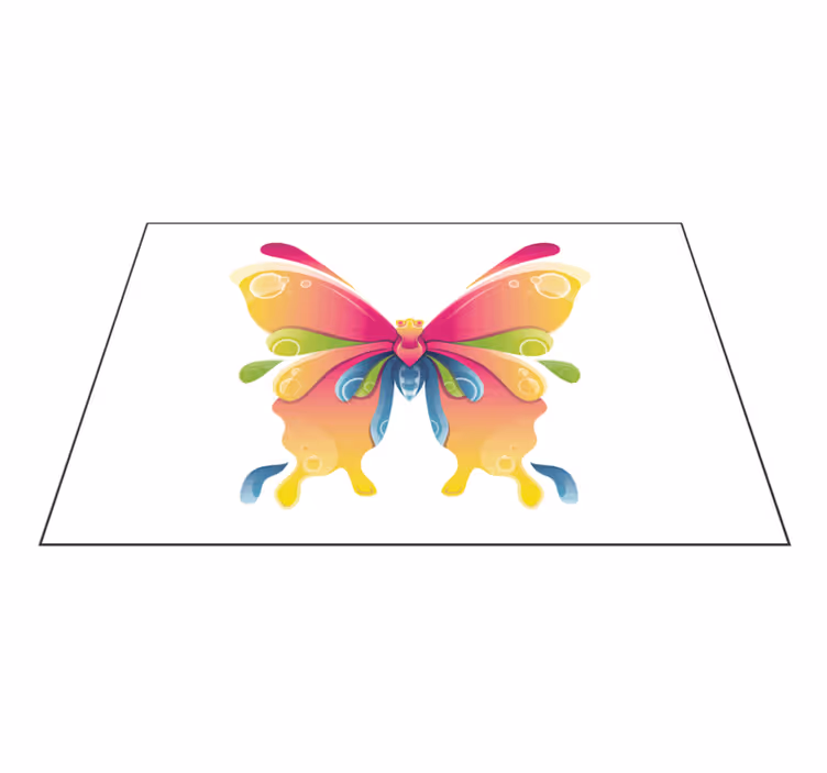 Colorful butterfly motif izvirna jedilna podloga - TenStickers