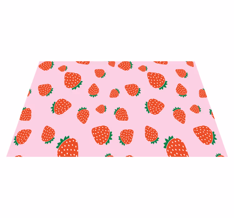 Strawberry motif otroški pogrinjek za mizo - TenStickers