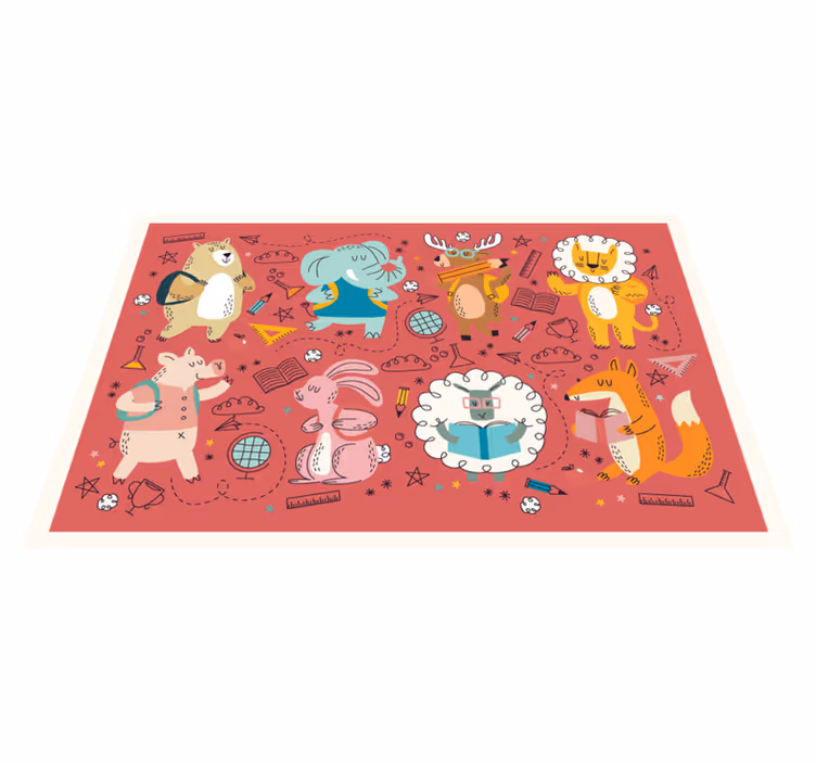 Colorful animal friends otroški pogrinjek za mizo - TenStickers