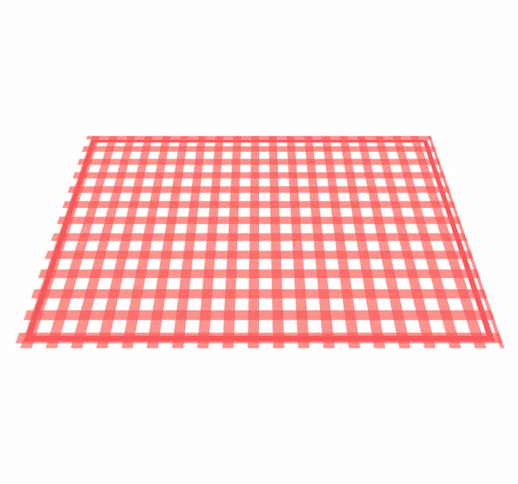 Checkered red pattern teksturna pogrinjek - TenStickers