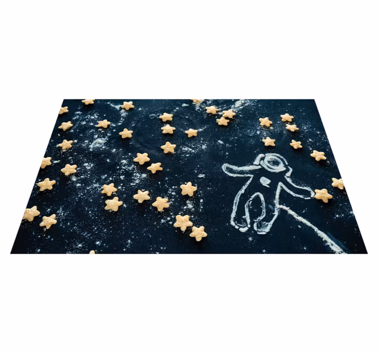 Astronaut star scene otroški pogrinjek za mizo - TenStickers