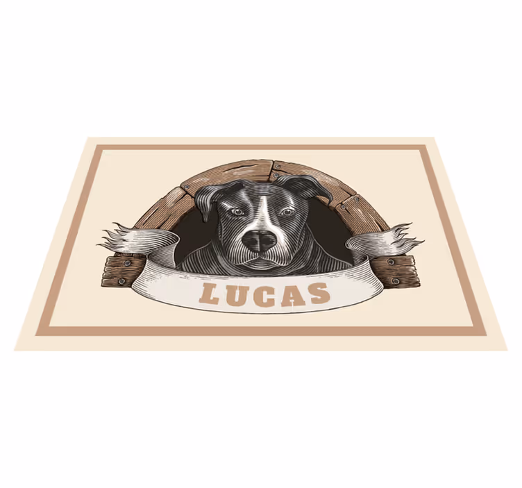 Dog portrait illustration izvirna jedilna podloga - TenStickers