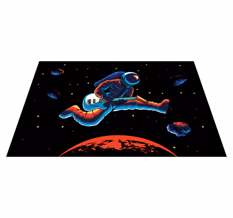 Astronaut playing guitar izvirna jedilna podloga - TenStickers
