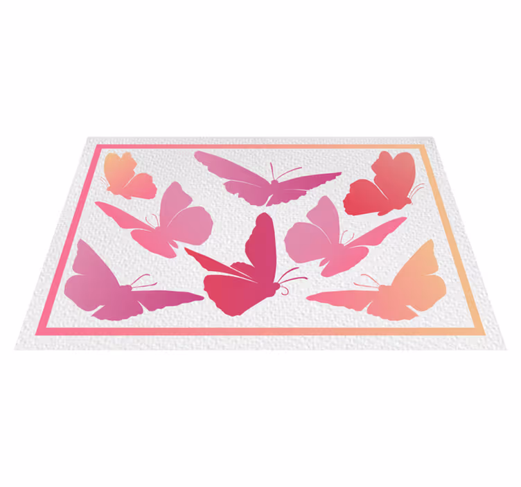 Vibrant butterfly emblem otroški pogrinjek za mizo - TenStickers