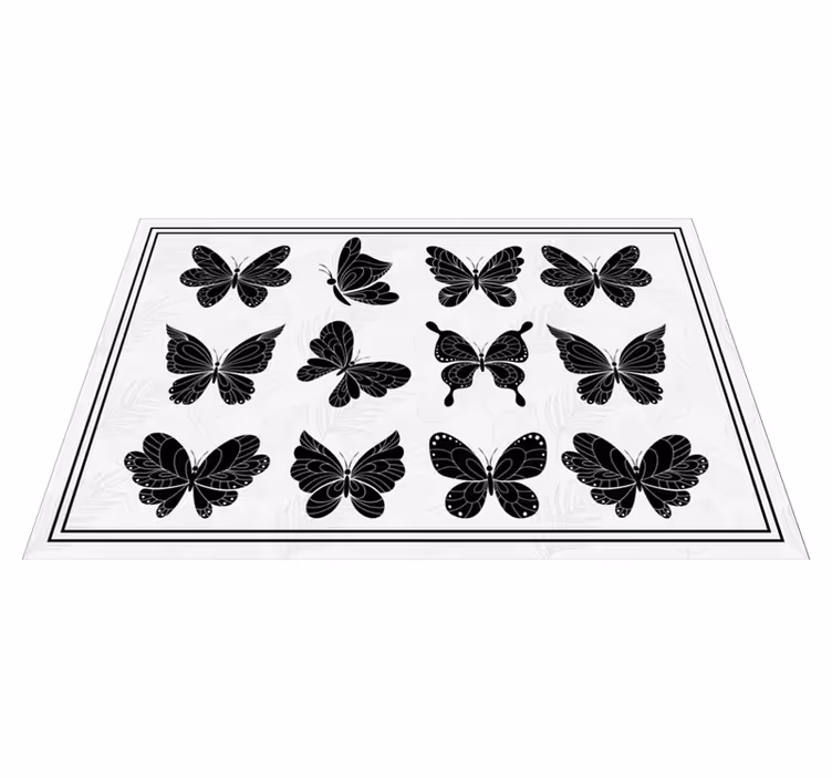 Butterfly pattern collection izvirna jedilna podloga - TenStickers