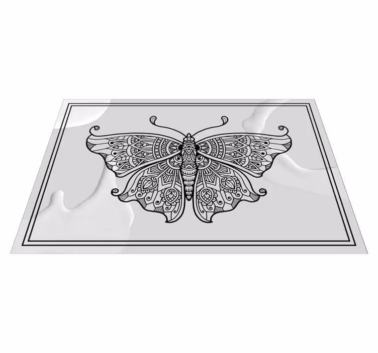 Intricate butterfly pattern izvirna jedilna podloga - TenStickers