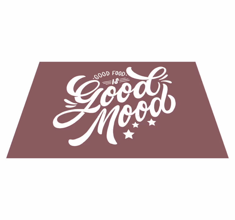 Good food mood pogrinjek s citati - TenStickers