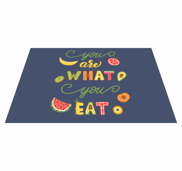 Colorful food quote pogrinjek s citati - TenStickers