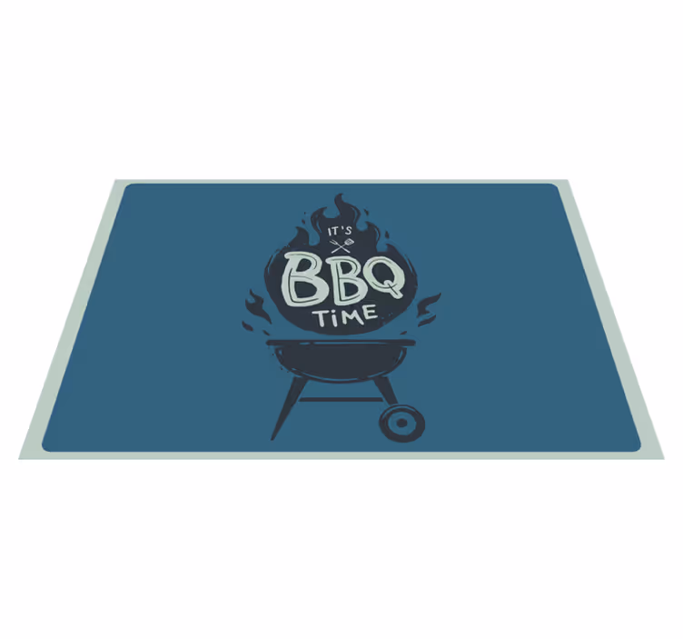 Bbq time flames pogrinjek z mislimi - TenStickers